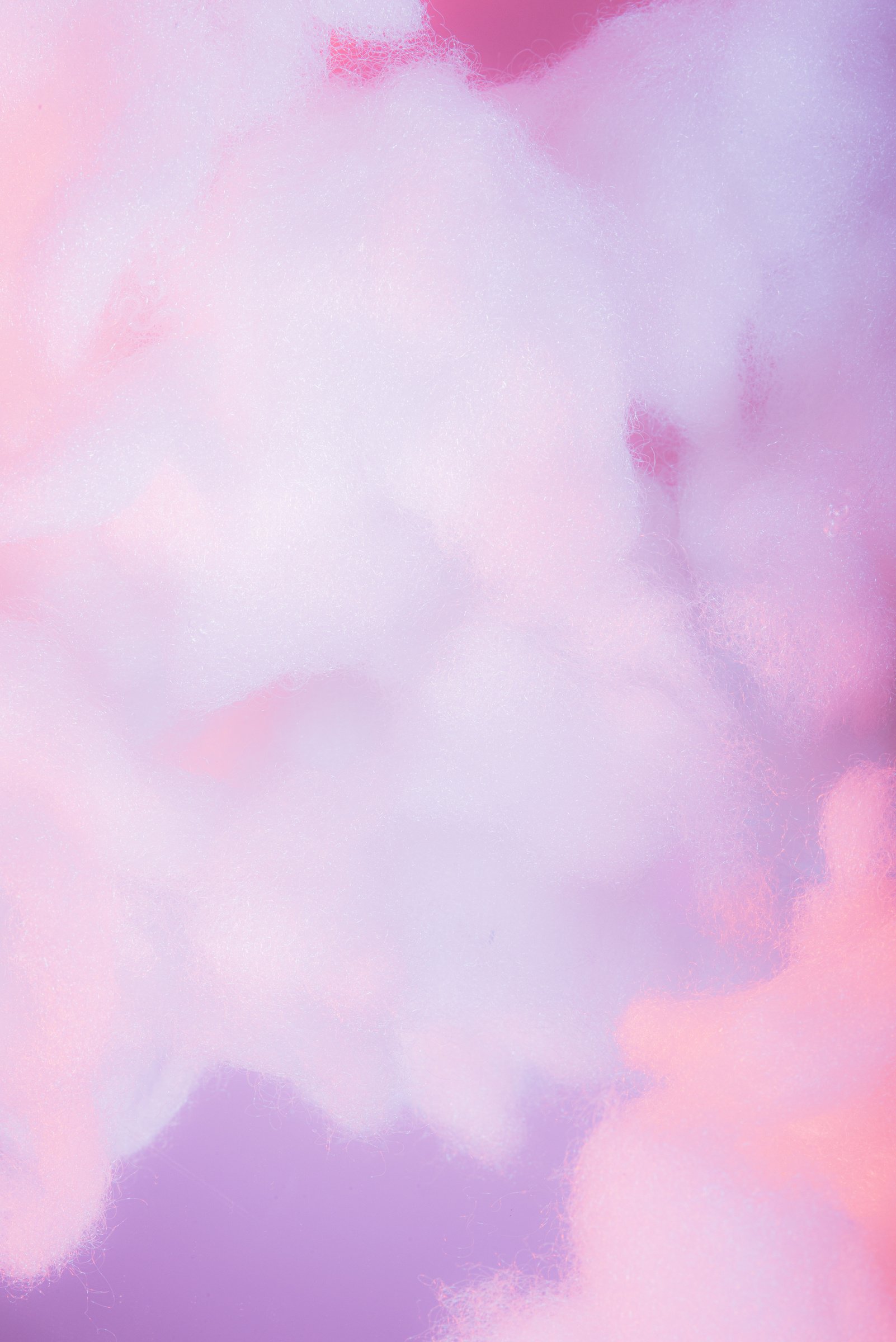 White Clouds on Pastel Gradient Background